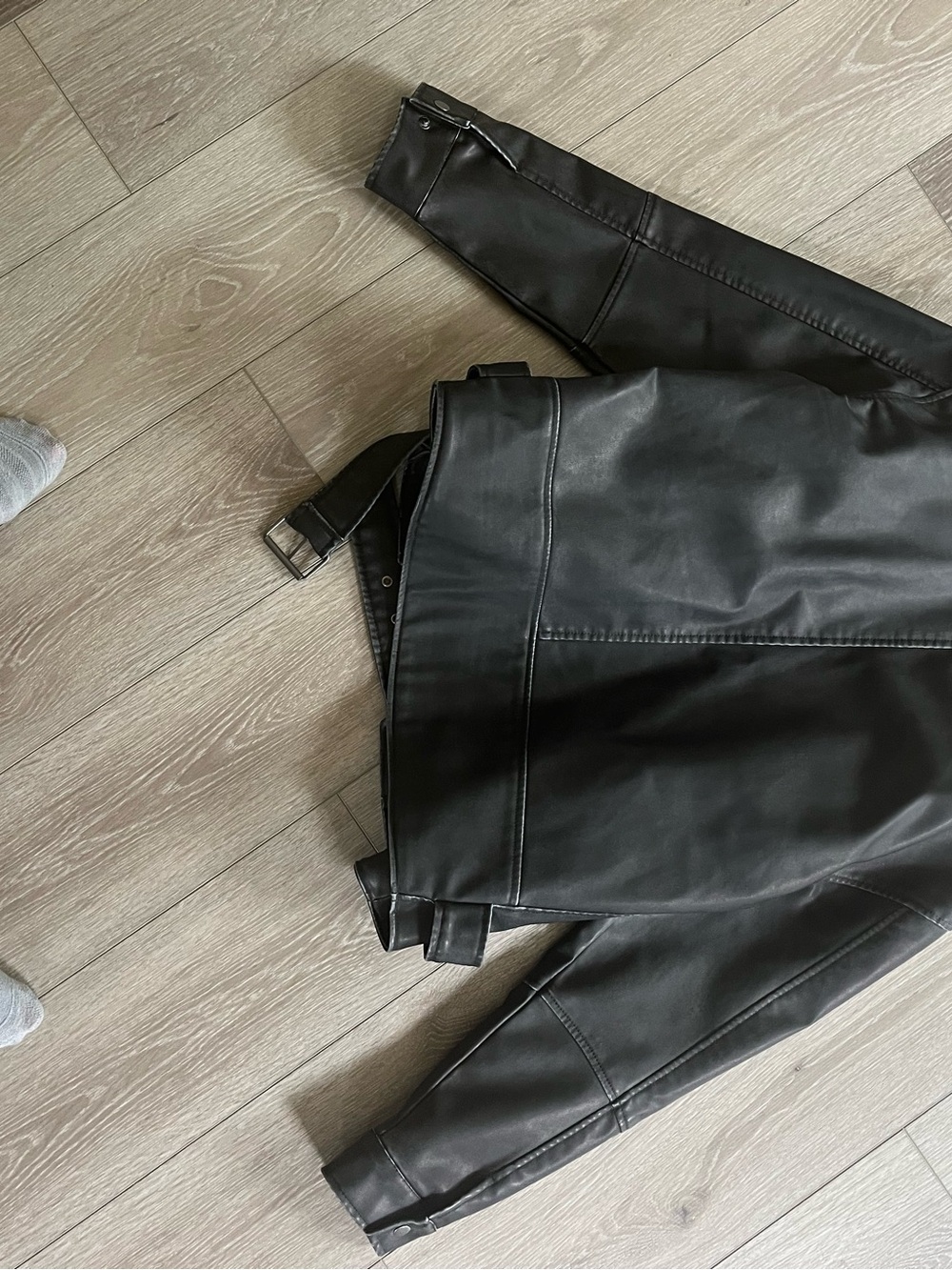 Black Leather Jacket - Picture 3 of 3